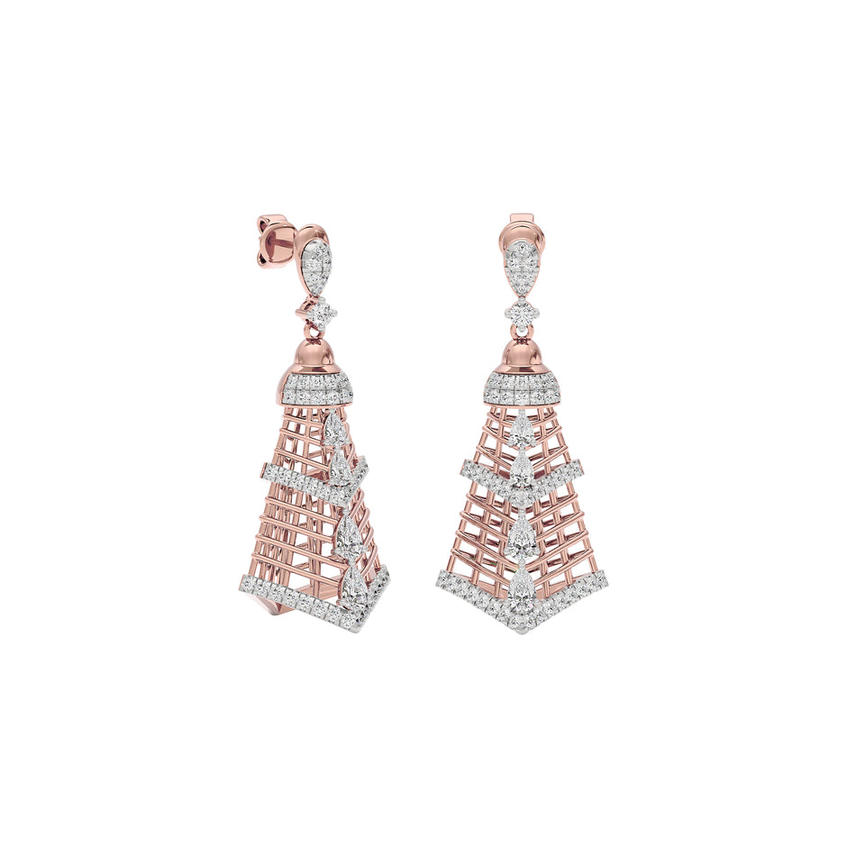 Glimmerstone Diamond Earring 18 KT / Rose Gold