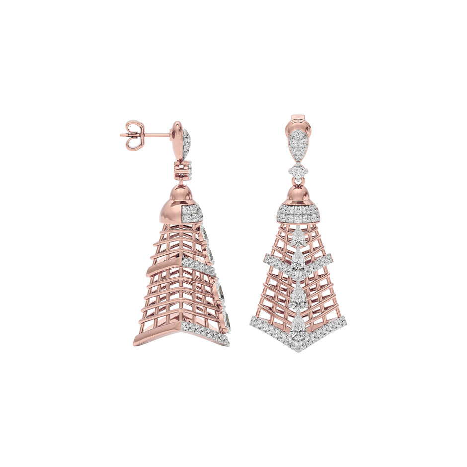Glimmerstone Diamond Earring 18 KT / Rose Gold