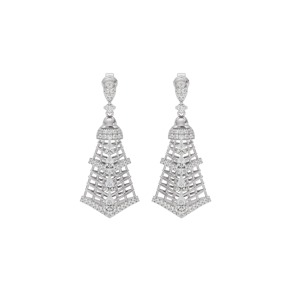 Glimmerstone Diamond Earring 18 KT / White Gold