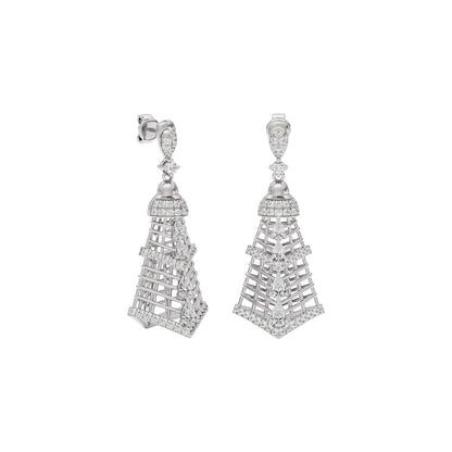 Glimmerstone Diamond Earring 18 KT / White Gold