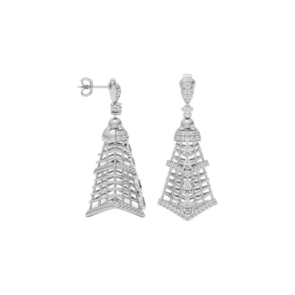 Glimmerstone Diamond Earring 18 KT / White Gold
