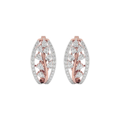 Pure Opal Diamond Earring 18 KT / Rose Gold