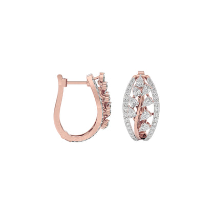 Pure Opal Diamond Earring 18 KT / Rose Gold