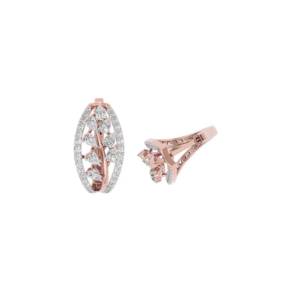 Pure Opal Diamond Earring 18 KT / Rose Gold