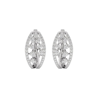 Pure Opal Diamond Earring 18 KT / White Gold