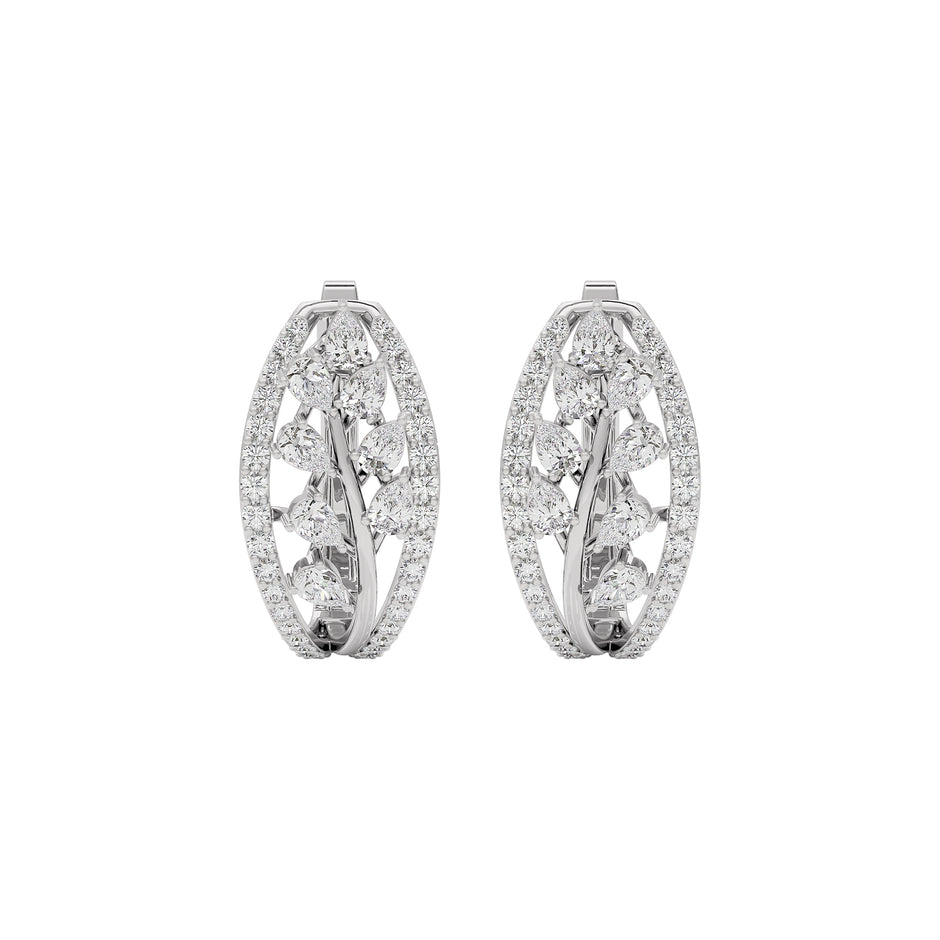 Pure Opal Diamond Earring 18 KT / White Gold