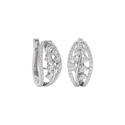 Pure Opal Diamond Earring 18 KT / White Gold