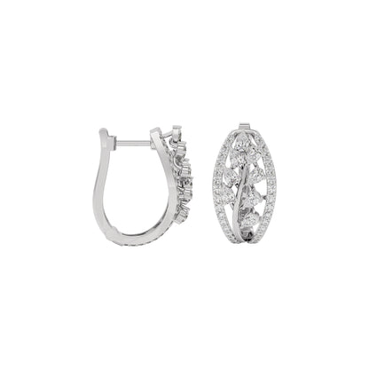 Pure Opal Diamond Earring 18 KT / White Gold