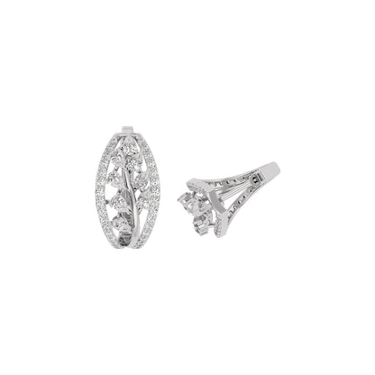 Pure Opal Diamond Earring 18 KT / White Gold