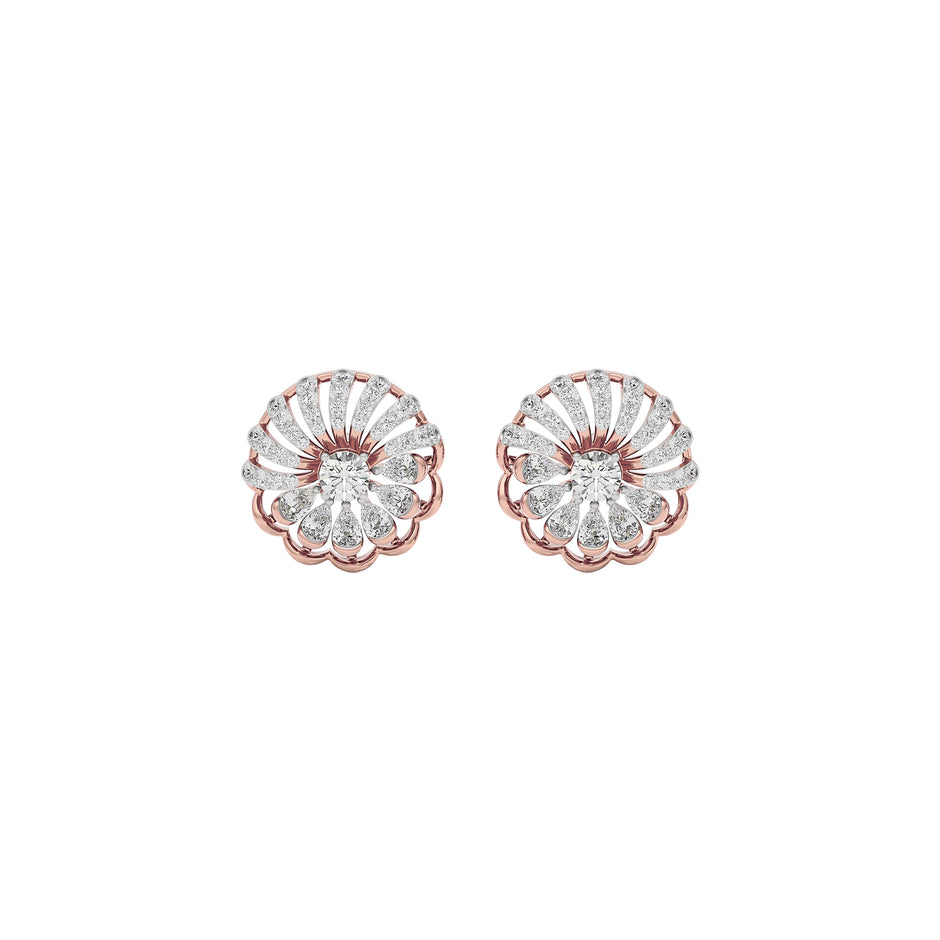 Shining Star Diamond Earring 18 KT / Rose Gold