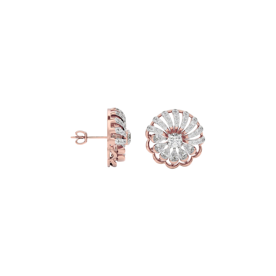 Shining Star Diamond Earring 18 KT / Rose Gold