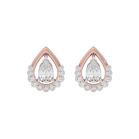 Twilight Halo Diamond Earring