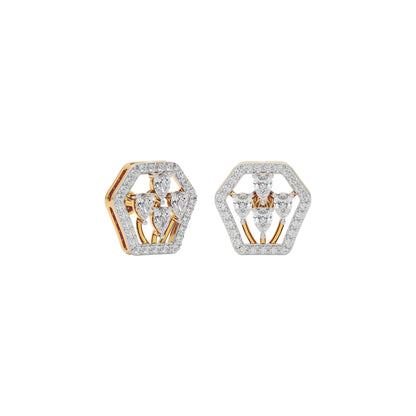 Diamond Dewdrop Earring 18 KT / Yellow Gold