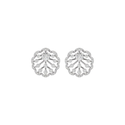 Celestial Charm Diamond Earring 18 KT / White Gold