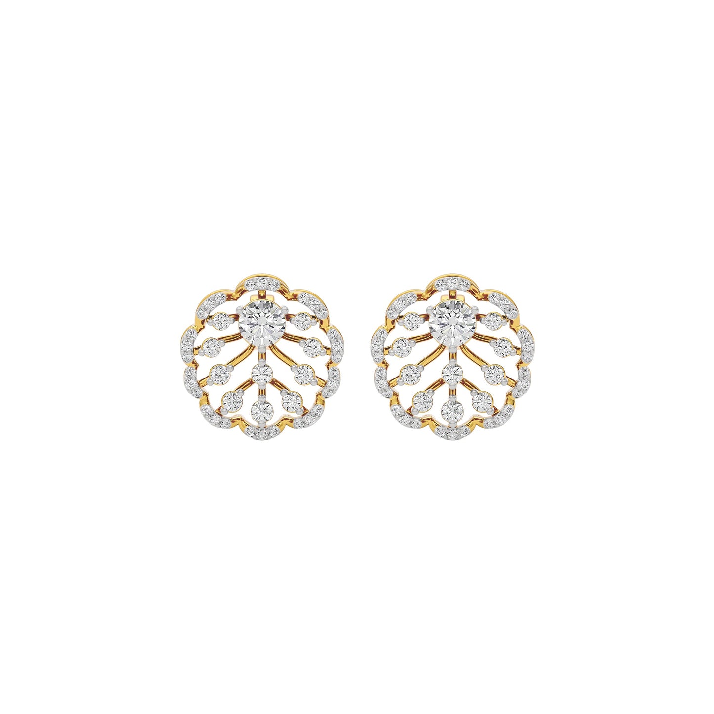 Celestial Charm Diamond Earring 18 KT / Yellow Gold