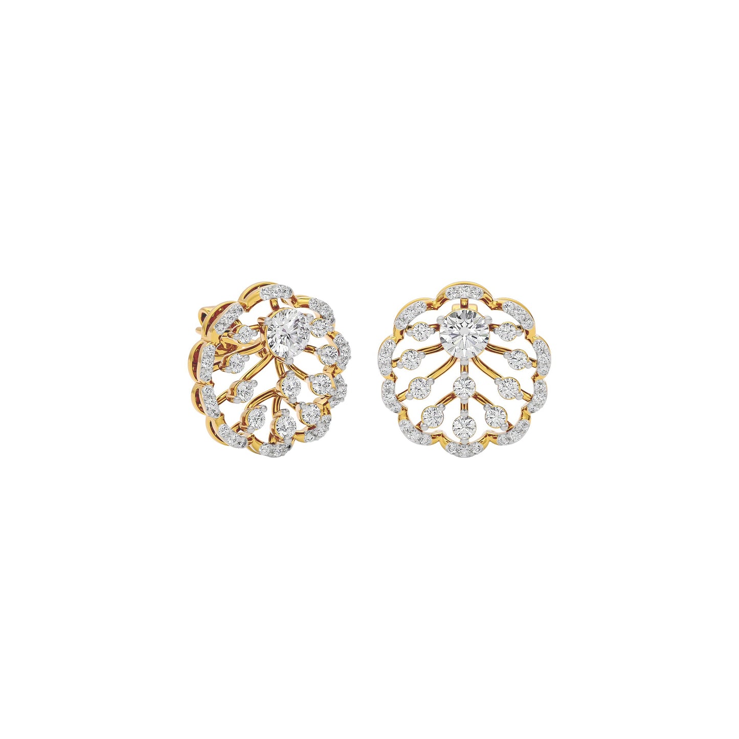 Celestial Charm Diamond Earring 18 KT / Yellow Gold