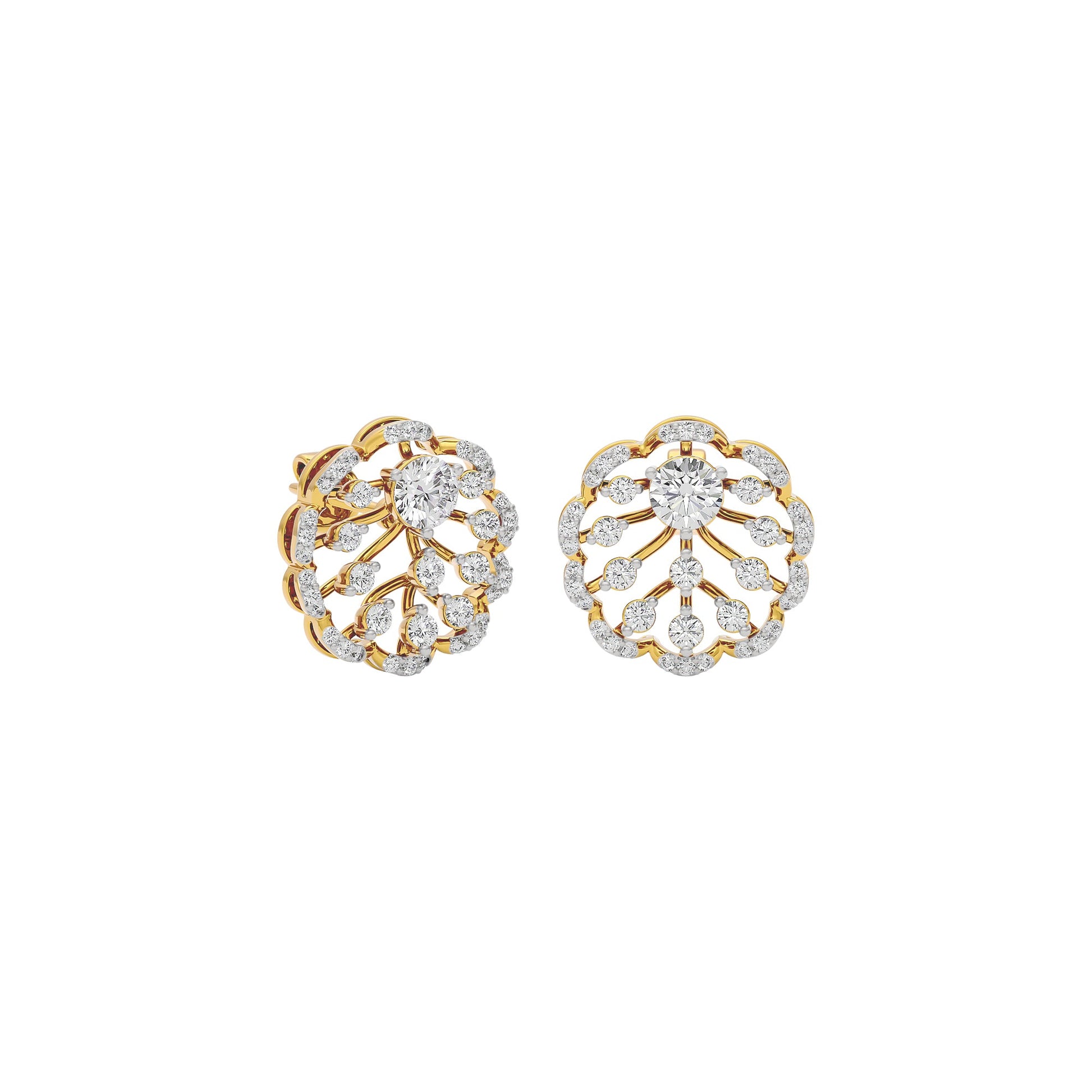 Celestial Charm Diamond Earring 18 KT / Yellow Gold