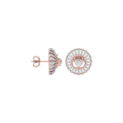 Diamond Cascade Glow Earring 18 KT / Rose Gold
