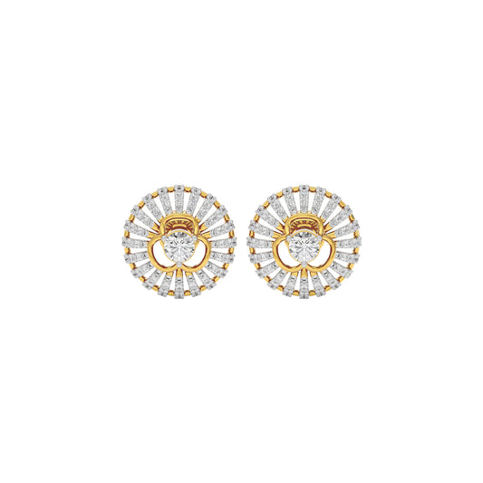 Diamond Cascade Glow Earring 18 KT / Yellow Gold