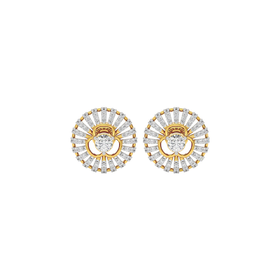 Diamond Cascade Glow Earring 18 KT / Yellow Gold