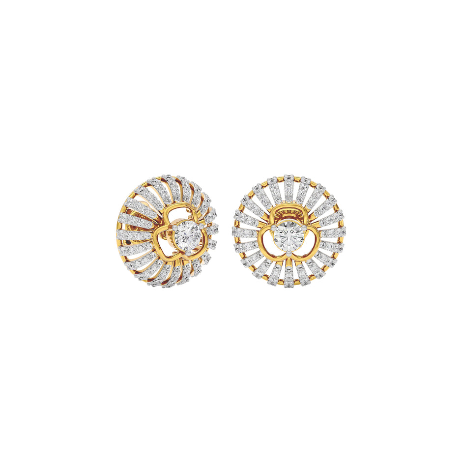 Diamond Cascade Glow Earring 18 KT / Yellow Gold