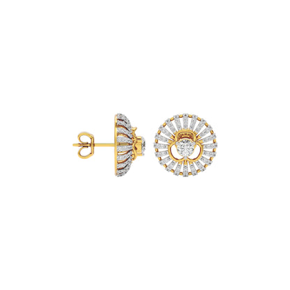 Diamond Cascade Glow Earring 18 KT / Yellow Gold