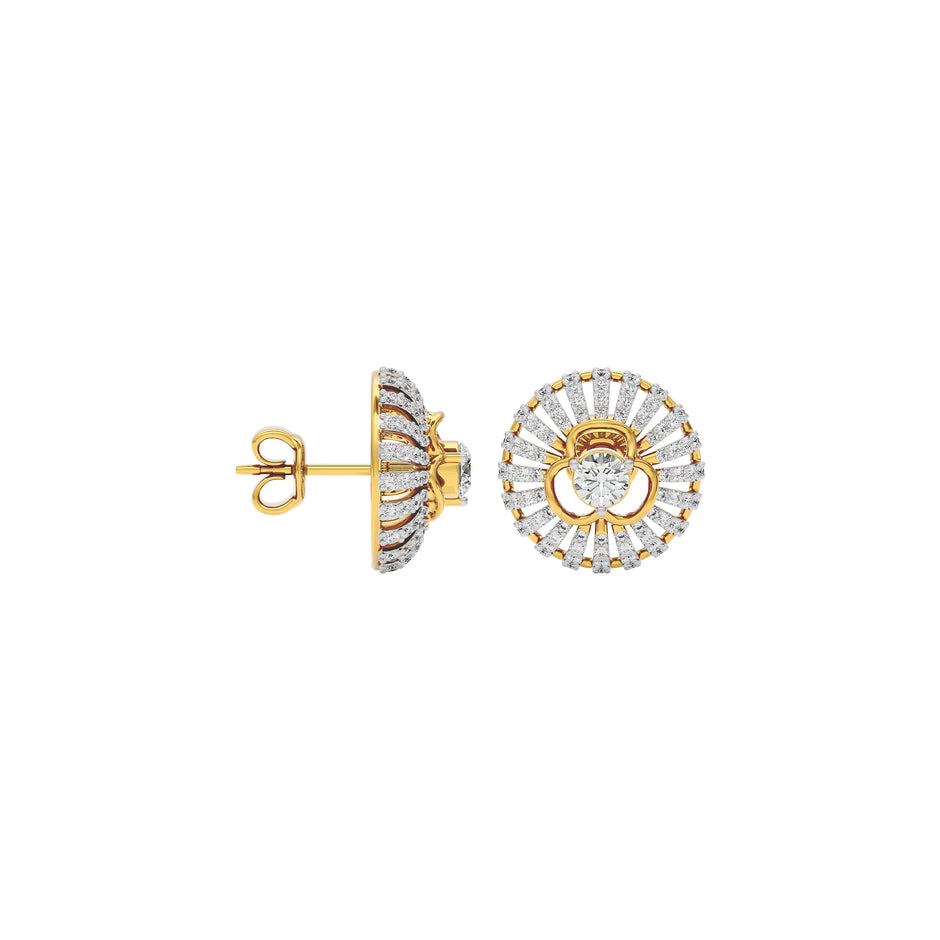 Diamond Cascade Glow Earring 18 KT / Yellow Gold