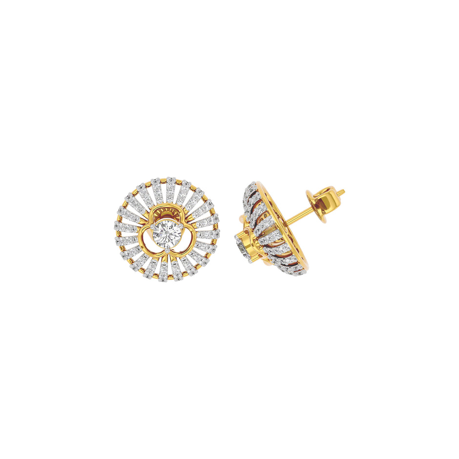 Diamond Cascade Glow Earring 18 KT / Yellow Gold