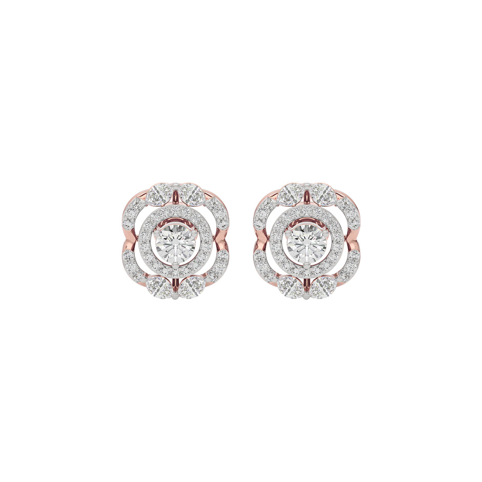 Diamond Serenity Earring 18 KT / Rose Gold