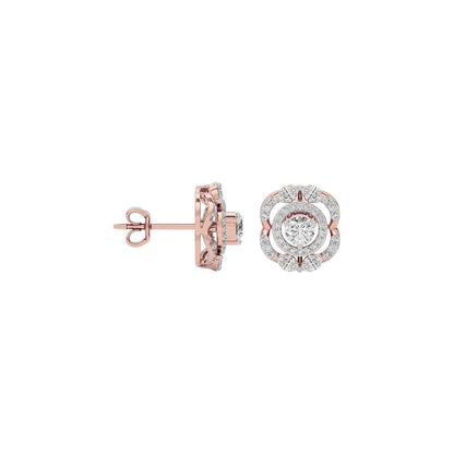 Diamond Serenity Earring 18 KT / Rose Gold