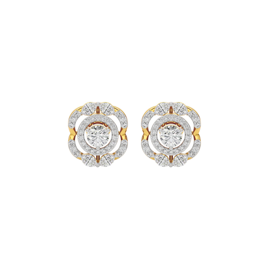 Diamond Serenity Earring 18 KT / Yellow Gold