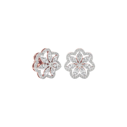 Crystal Blossom Diamond Earring 18 KT / Rose Gold