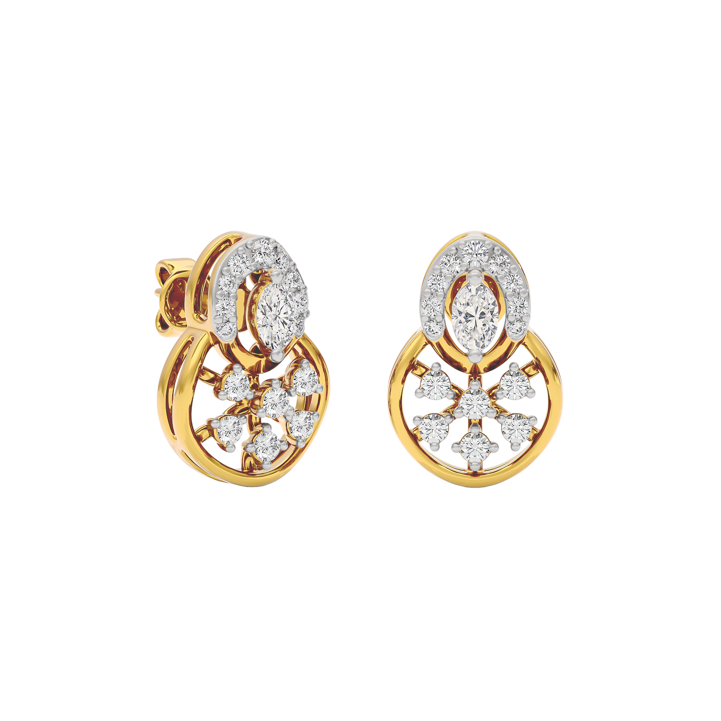 Twinkling Star Diamond Earring