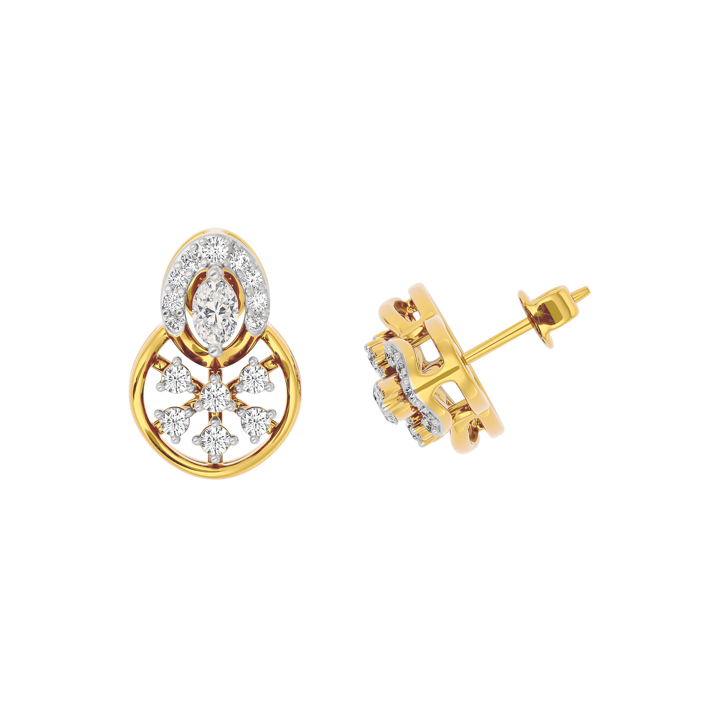 Twinkling Star Diamond Earring