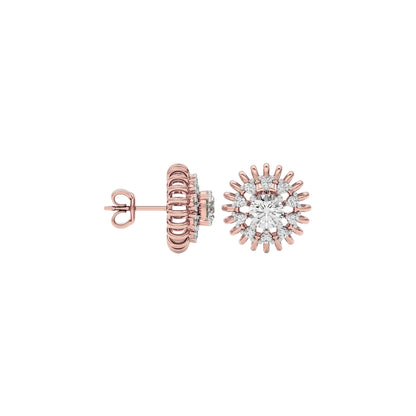 Diamond Whispers Earring 18 KT / Rose Gold