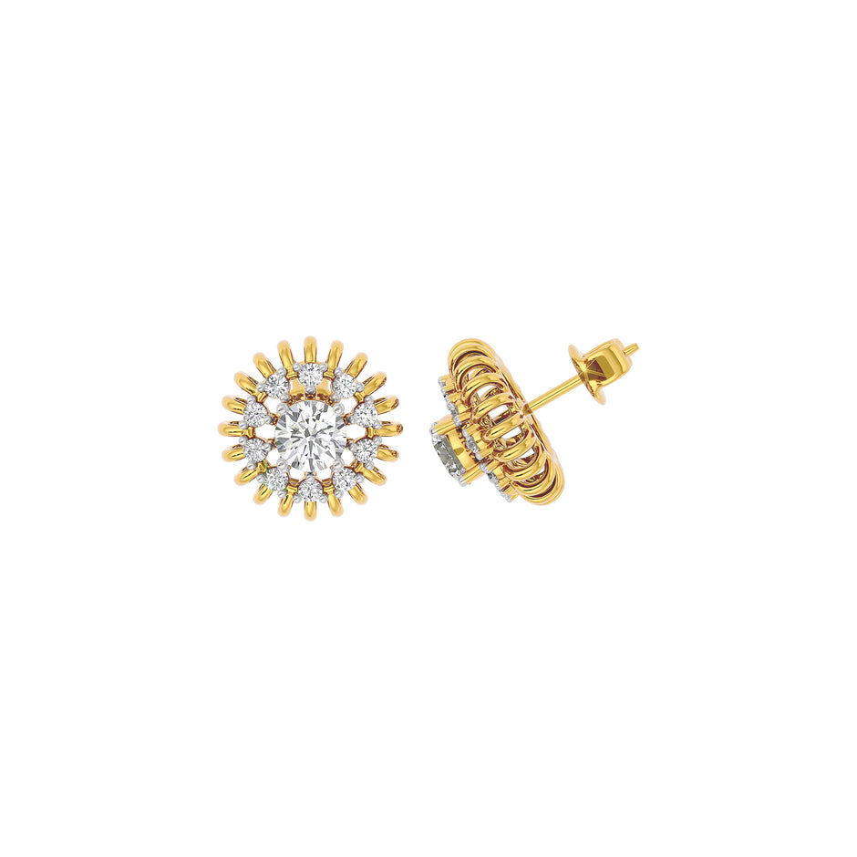 Diamond Whispers Earring 18 KT / Yellow Gold