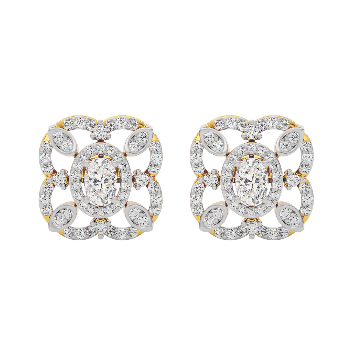 Golden Essence Diamond Earring