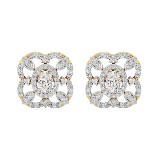 Golden Essence Diamond Earring