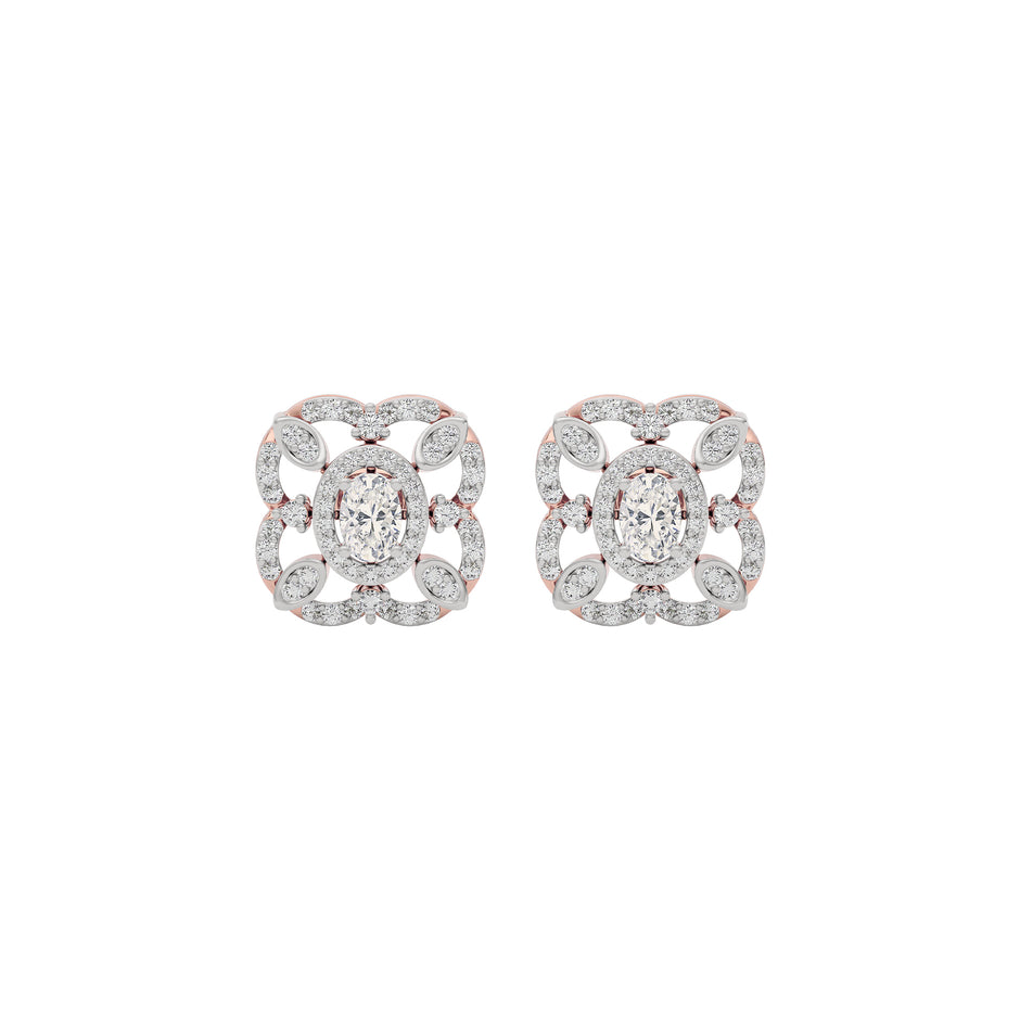 Golden Essence Diamond Earring 18 KT / Rose Gold