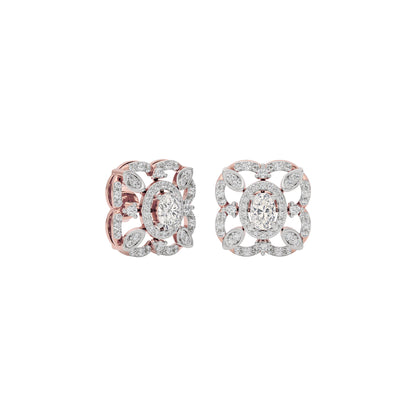 Golden Essence Diamond Earring 18 KT / Rose Gold