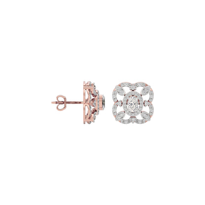 Golden Essence Diamond Earring 18 KT / Rose Gold
