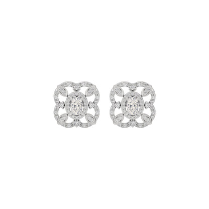 Golden Essence Diamond Earring 18 KT / White Gold