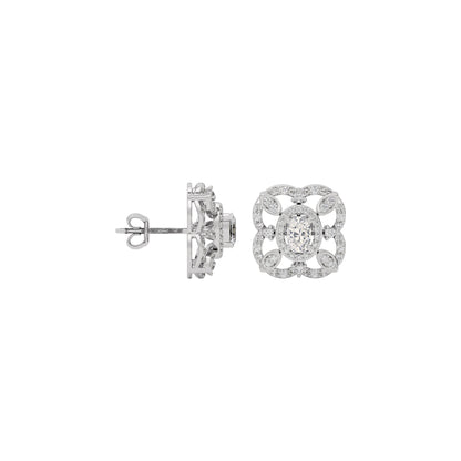 Golden Essence Diamond Earring 18 KT / White Gold