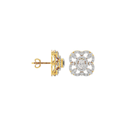 Golden Essence Diamond Earring 18 KT / Yellow Gold
