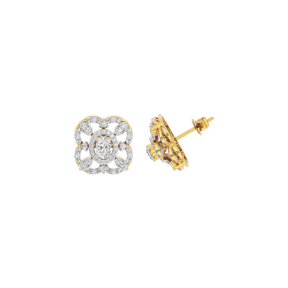 Golden Essence Diamond Earring 18 KT / Yellow Gold