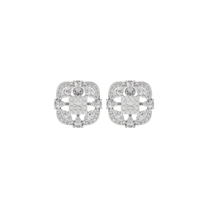Moonlit Charm Diamond Earring 18 KT / White Gold