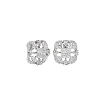 Moonlit Charm Diamond Earring 18 KT / White Gold