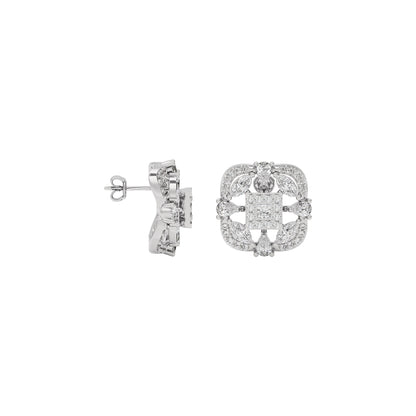 Moonlit Charm Diamond Earring 18 KT / White Gold