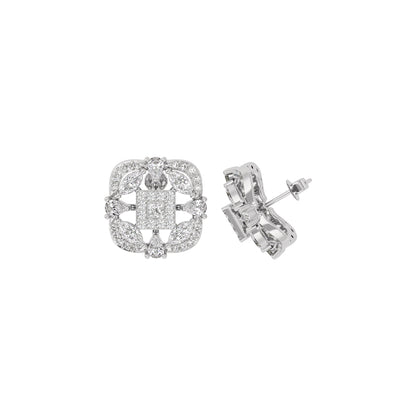 Moonlit Charm Diamond Earring 18 KT / White Gold