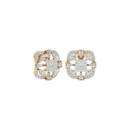 Moonlit Charm Diamond Earring 18 KT / Yellow Gold
